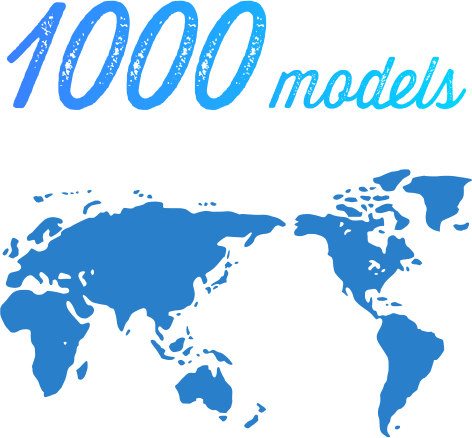 1000model 世界で売られている1000モデル以上のパッケージを紙にします。
