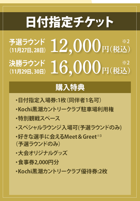 日付指定チケット