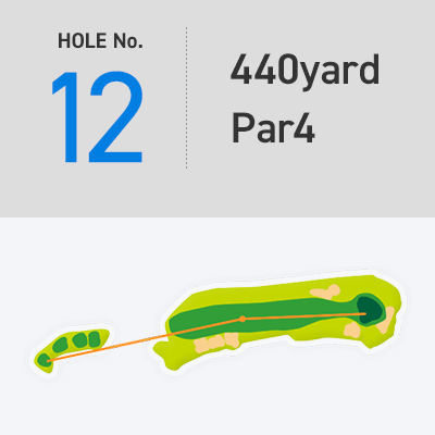 [HOLE No. 12] 440yard - Par4