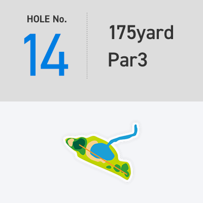 [HOLE No. 14] 175yard - Par3