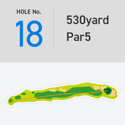 [HOLE No. 18] 530yard - Par5