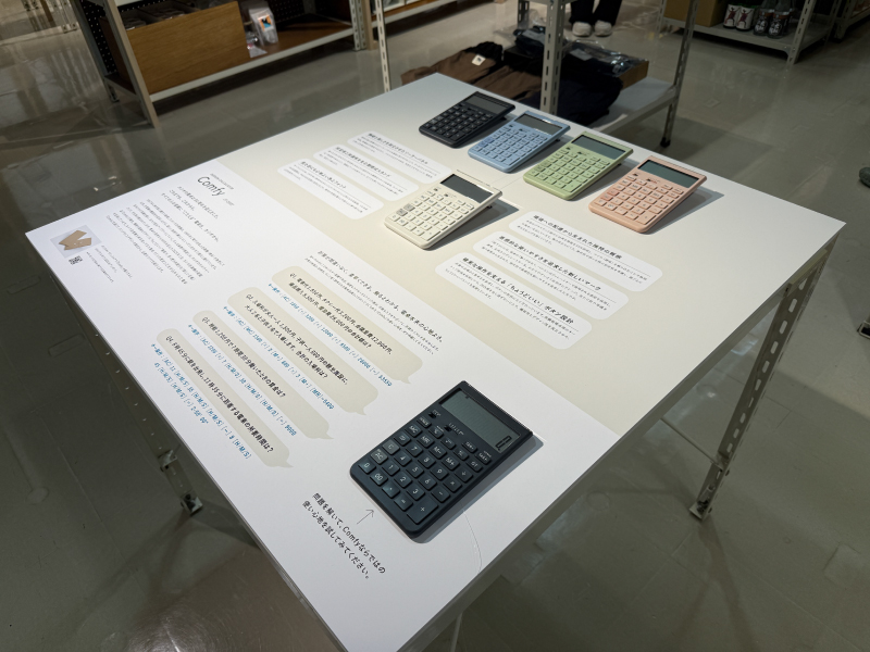 計算問題が書かれた展示物