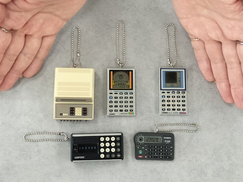 電卓ミニチュアマスコット5種の画像