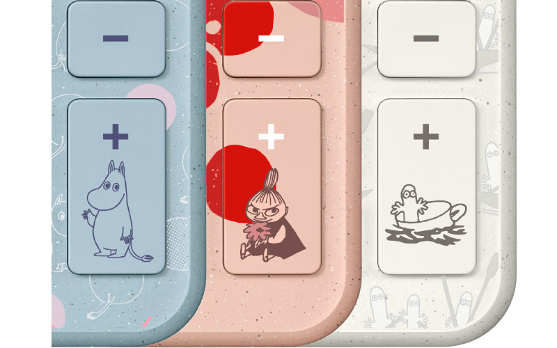 イラストがプリントされた「＋」キーの画像