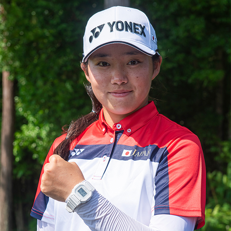 時計を着用した岩永杏奈選手の画像