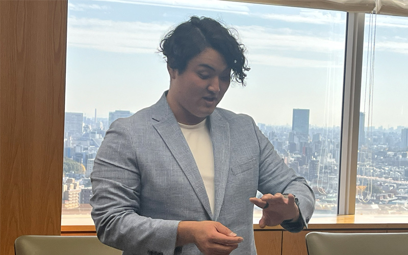 佐々木選手の写真