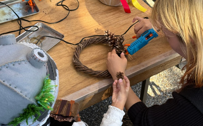 飾り付けの様子