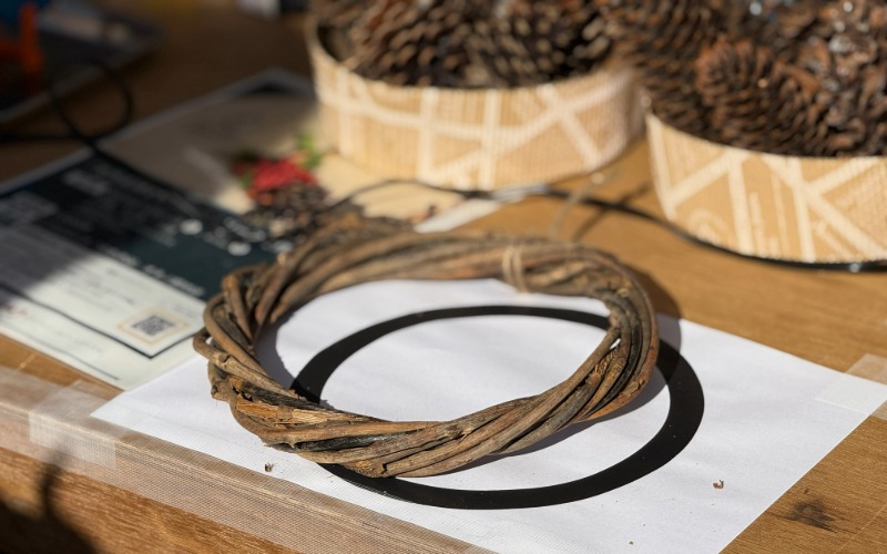 完成したリースの土台