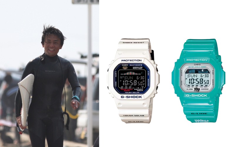 シンジさんの写真と愛用のG-SHOCK画像