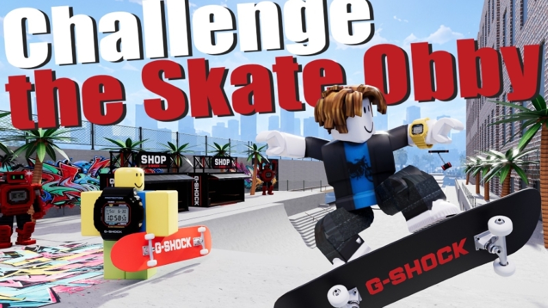 Challenge the Skate Obby: G-SHOCK（チャレンジ・ザ・スケート・オビー）のコンテンツのイメージ画像