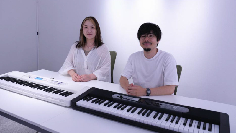 カシオ担当者2名の写真