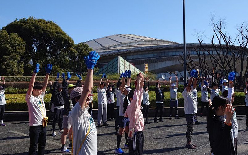 準備運動の様子