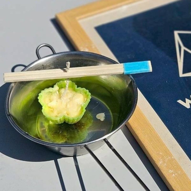 冷水で冷やす様子