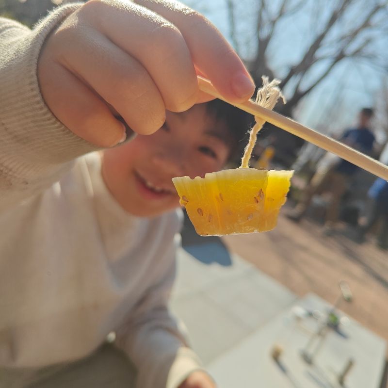 完成したロウの画像